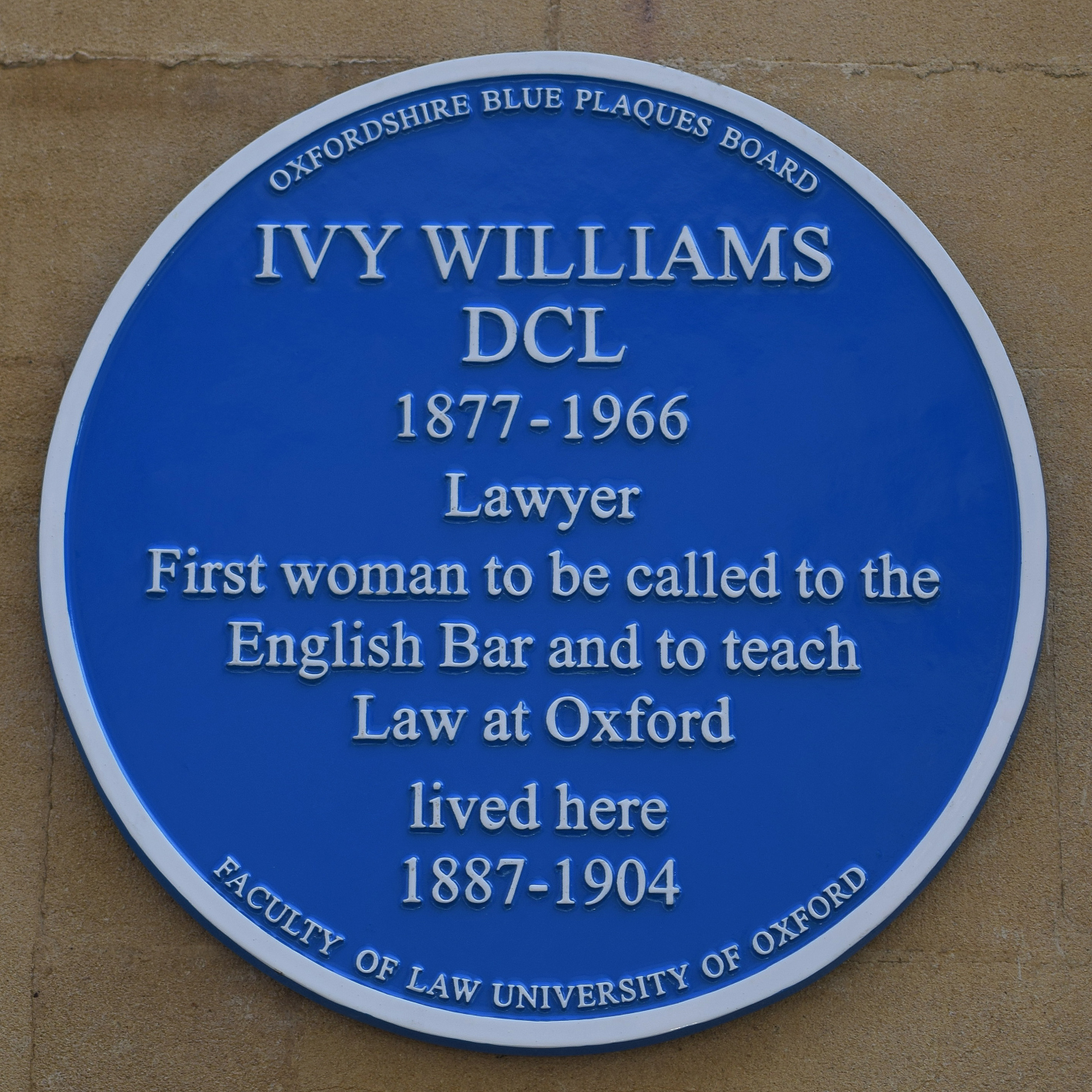 Ivy Williams Blue Plaque
