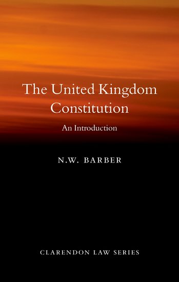 Front Cover of The United Kingdom Constitution: An Introduction