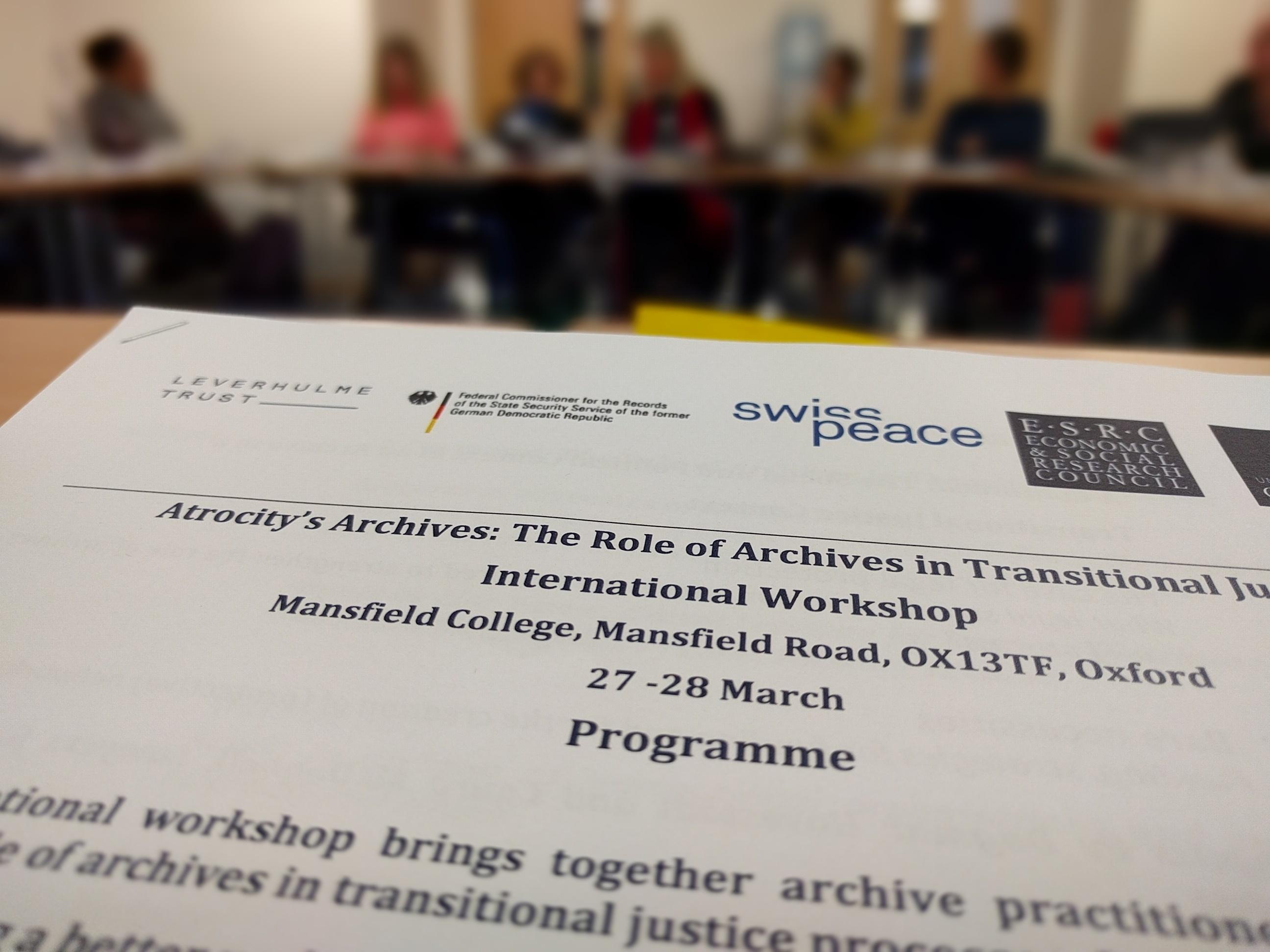 Archives workshop - discussion