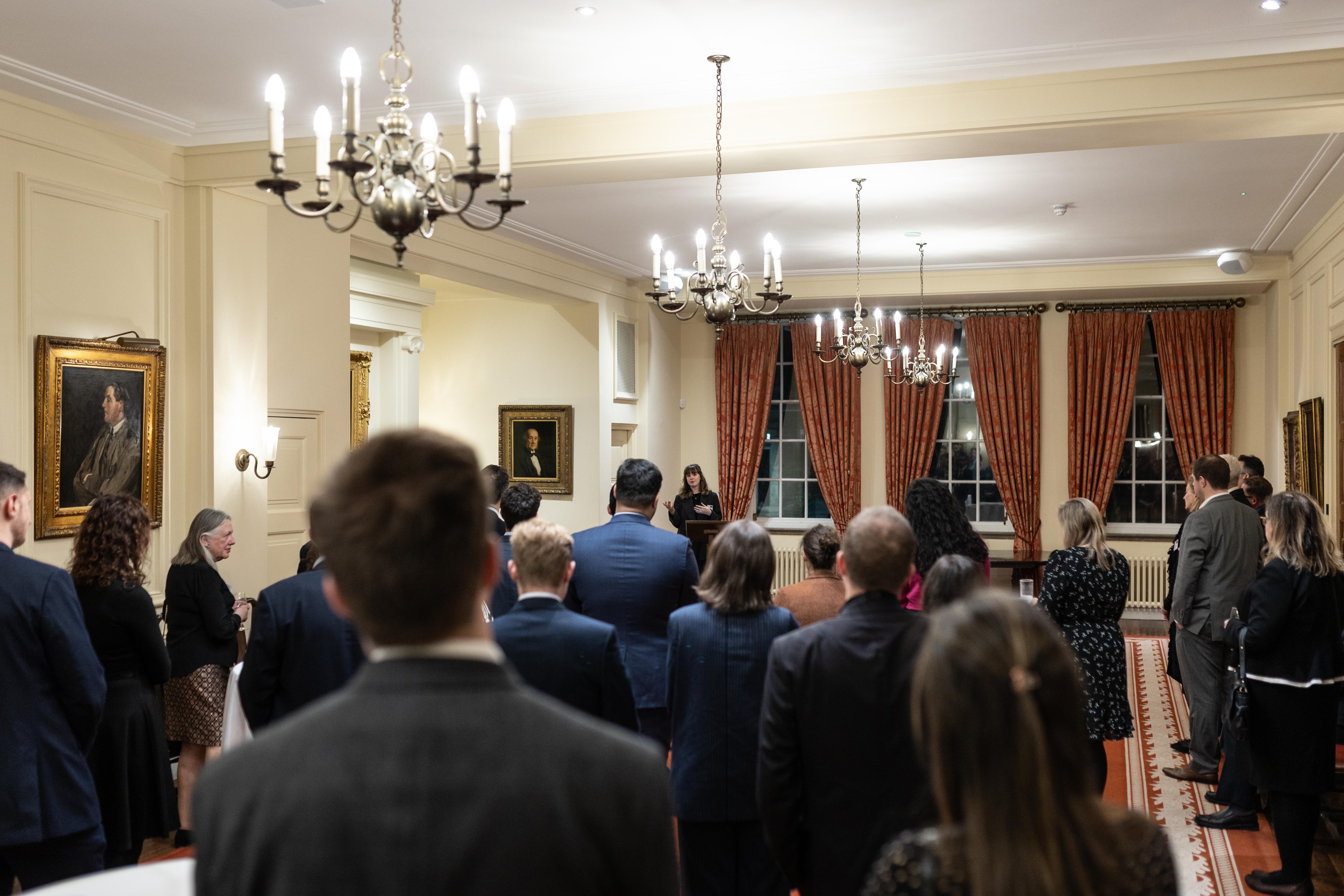 Law Faculty Annual Donor and Volunteer Thank You Reception. Martje Köppen giving speech.