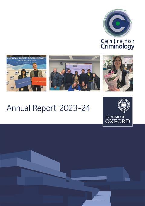 Centre for Criminology Annual Report 2023-24 cover